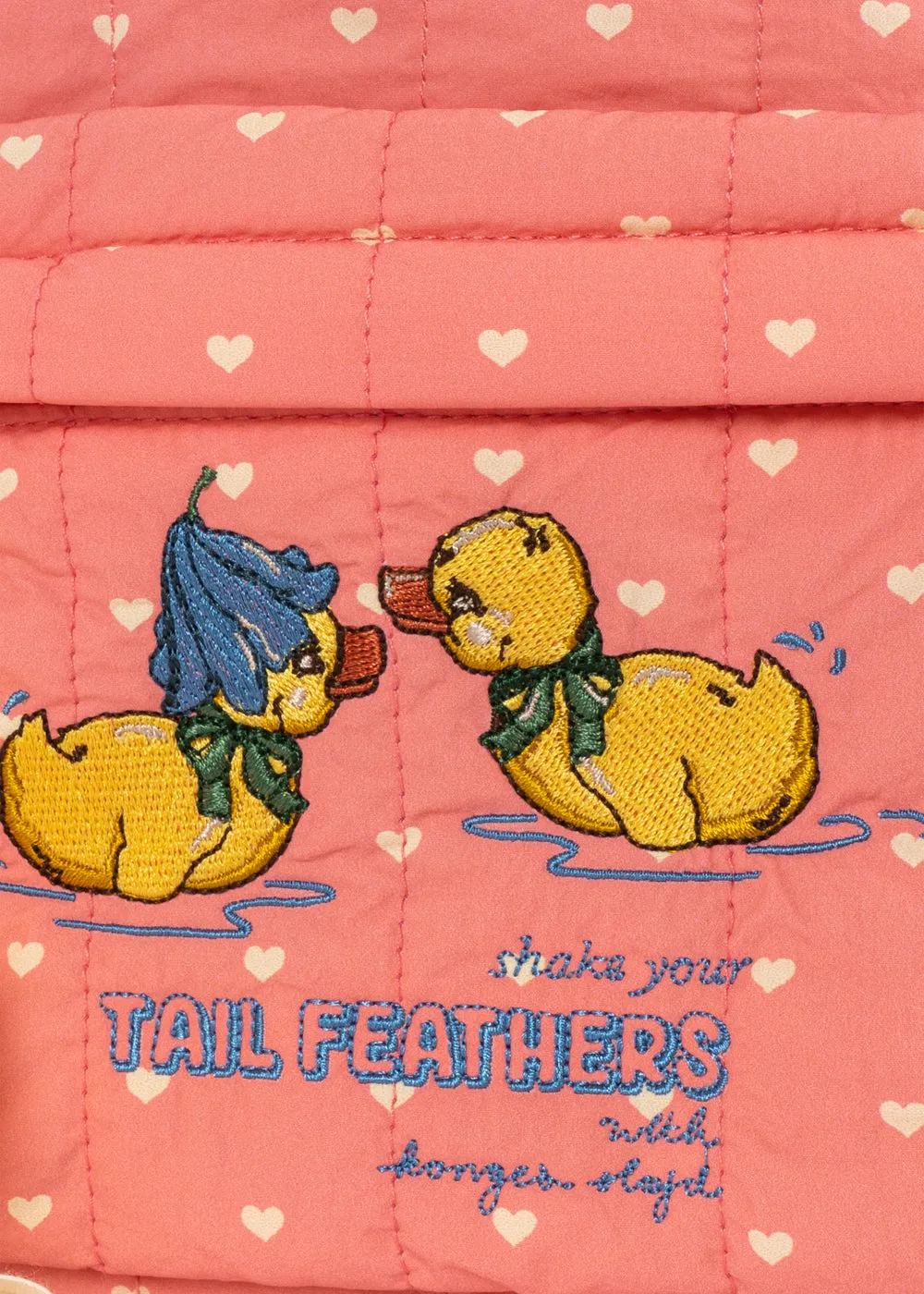 Konges Sløjd Juno Mini rugzak coeur feathers licht
