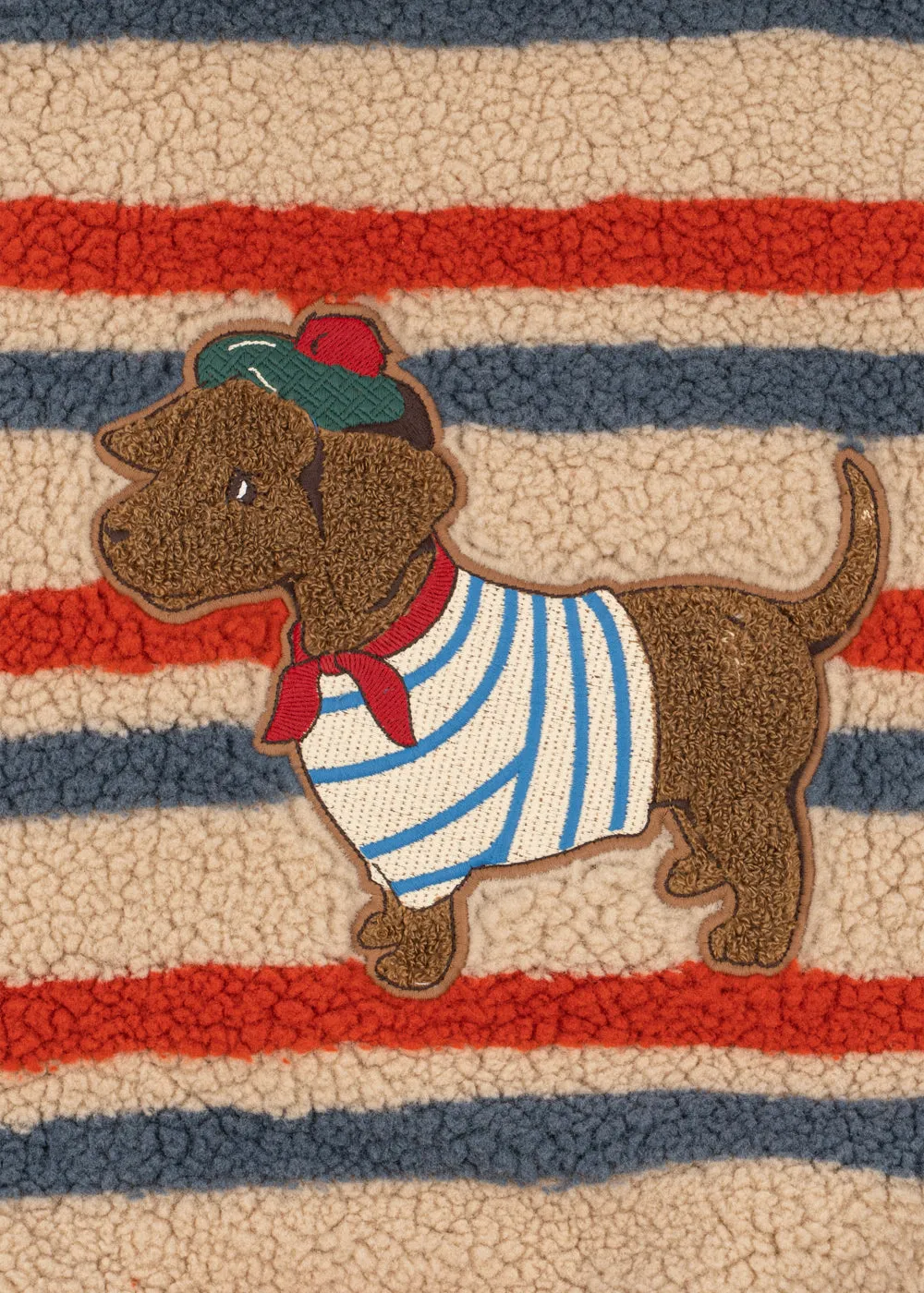 Konges Sløjd Jody teddyjas tangerine stripe fleece