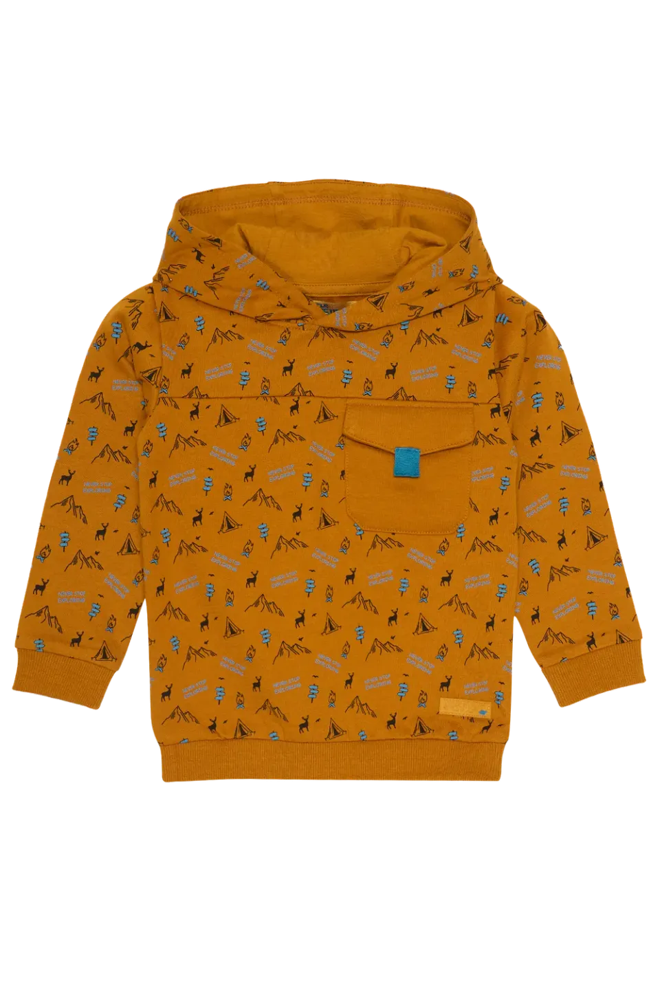 4PRESIDENT Boaz Sand hoodie jongens explore-print