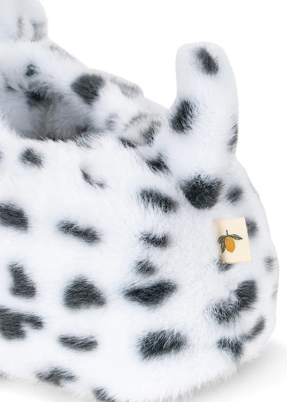 Konges Sløjd Dalmatiër slofjes beige black pluche
