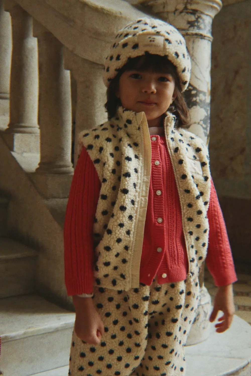 Konges Sløjd Jody teddy vest dot lumiere fleece