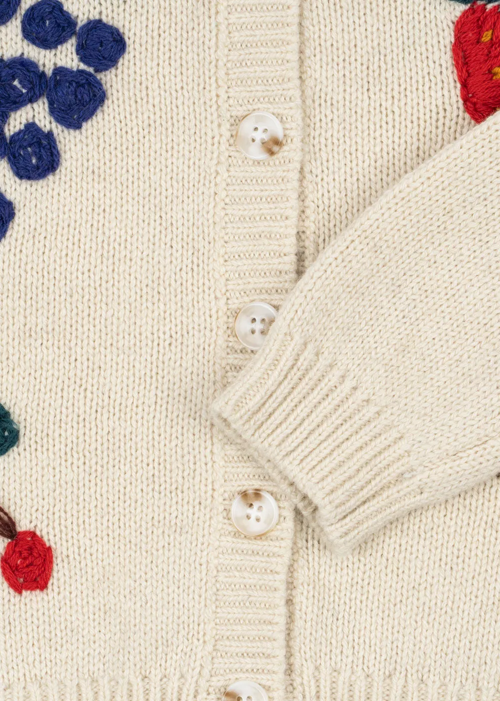 Konges Sløjd Fruity Cardigan vest summer sand wolmix