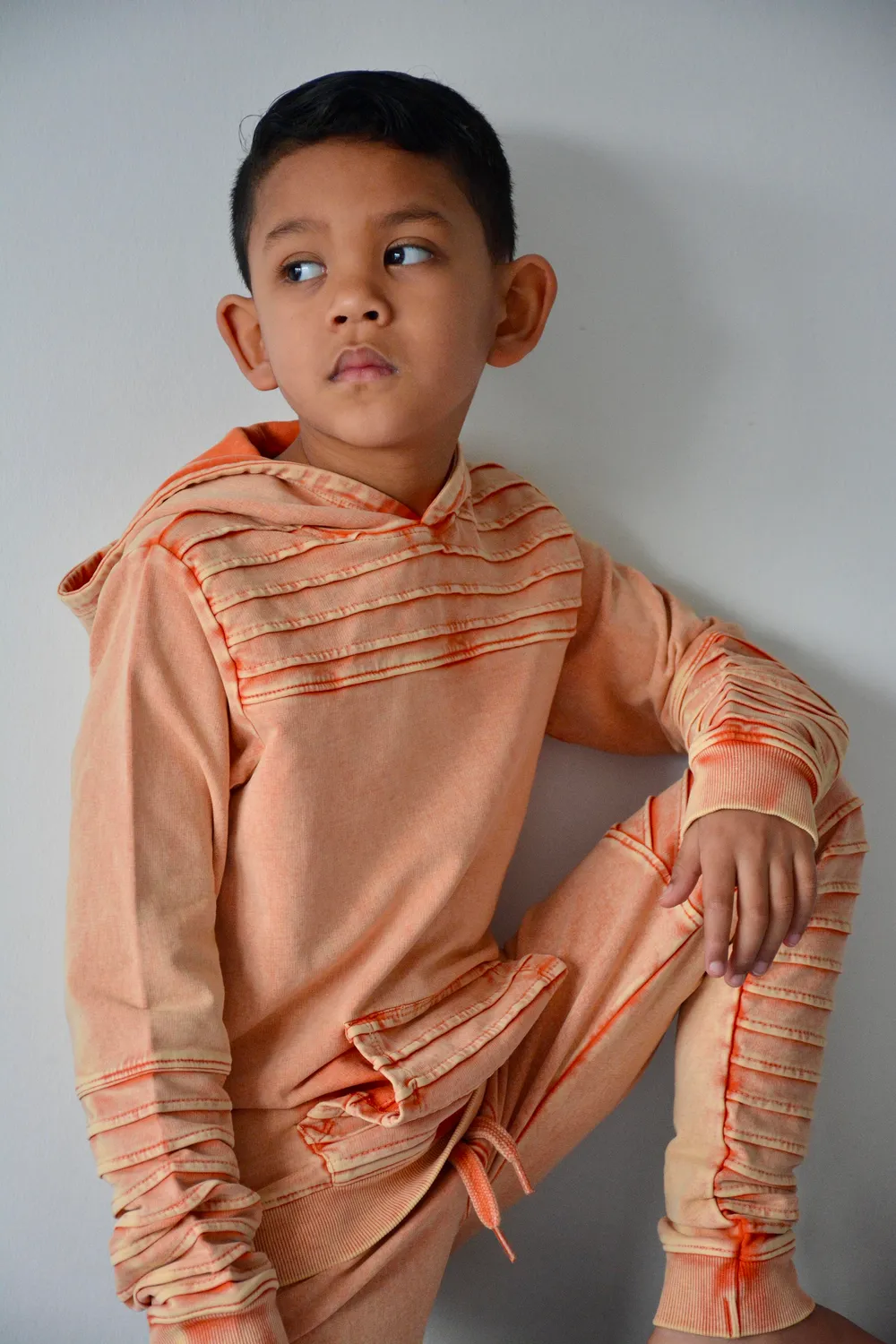 4PRESIDENT Tarik Orange Tiger hoodie jongens