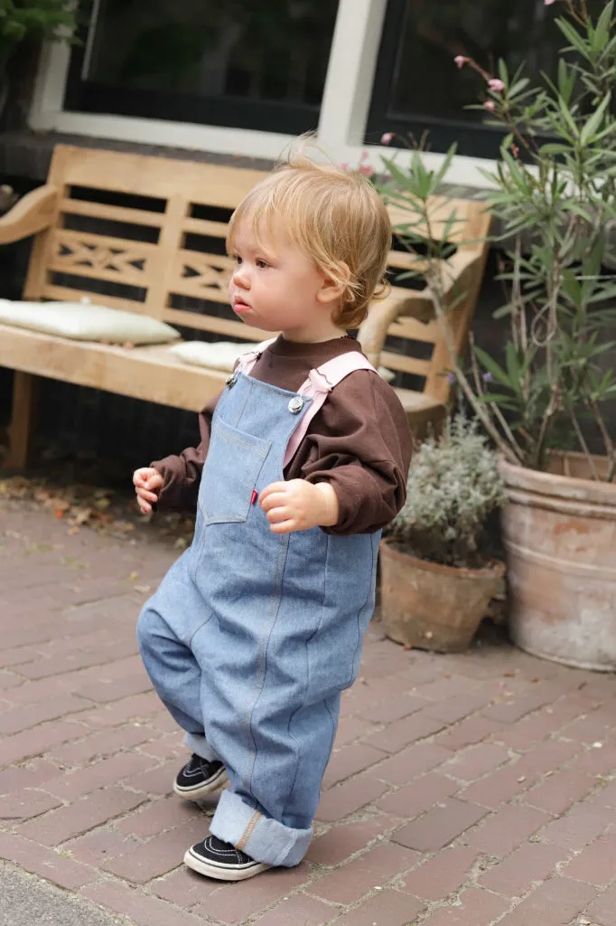 Louloúdi Sam salopette denim midblauw verstelbaar