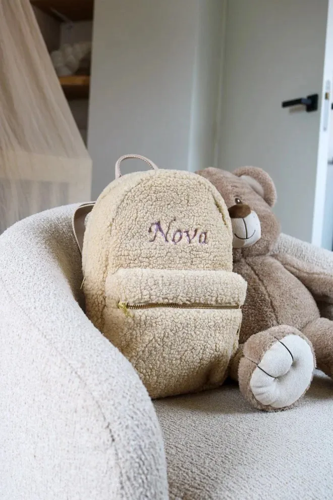 Soda Fashion Teddy rugtas pluche beige