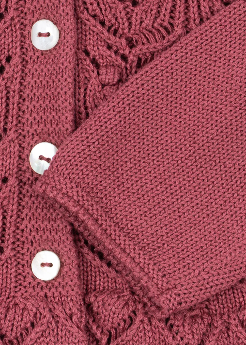 Konges Sløjd Cabby Cardigan vest deco rose biokatoen