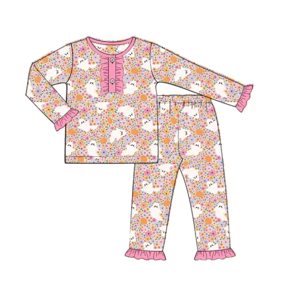Busy Bee Smocks Halloween Lounge set ghost 5