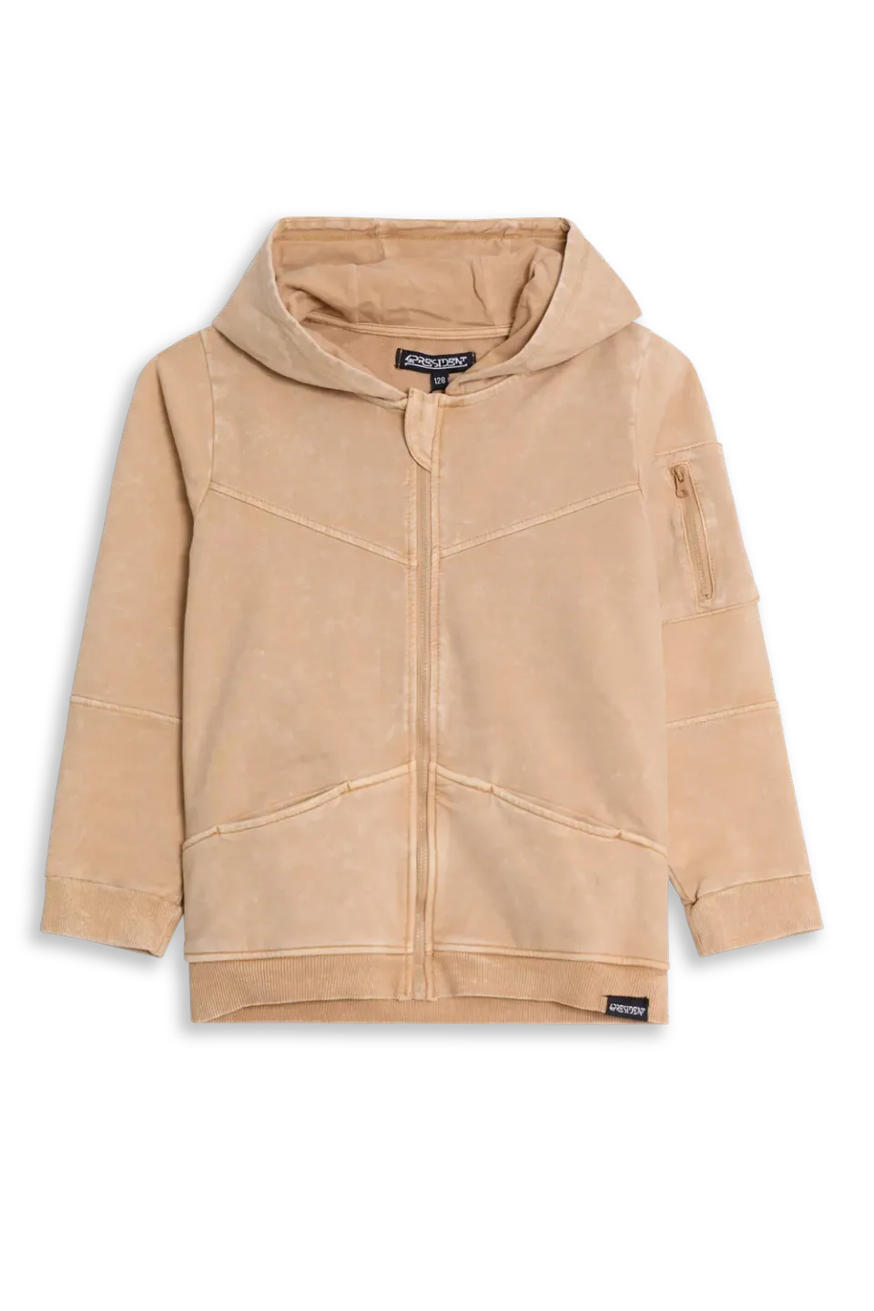 4PRESIDENT Nijs Sand vest rits jongens beige
