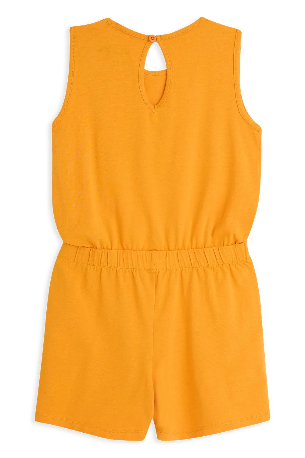 4President Nicia jumpsuit meisjes oranje bladerenprint