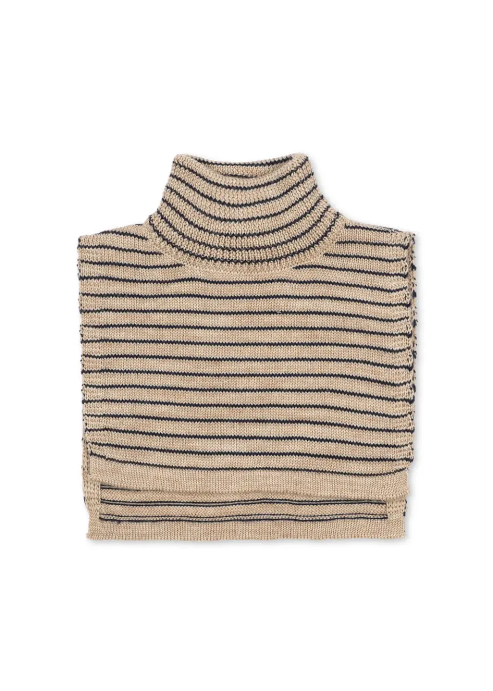 Louli Nekwarmer merino stripe bluie kind