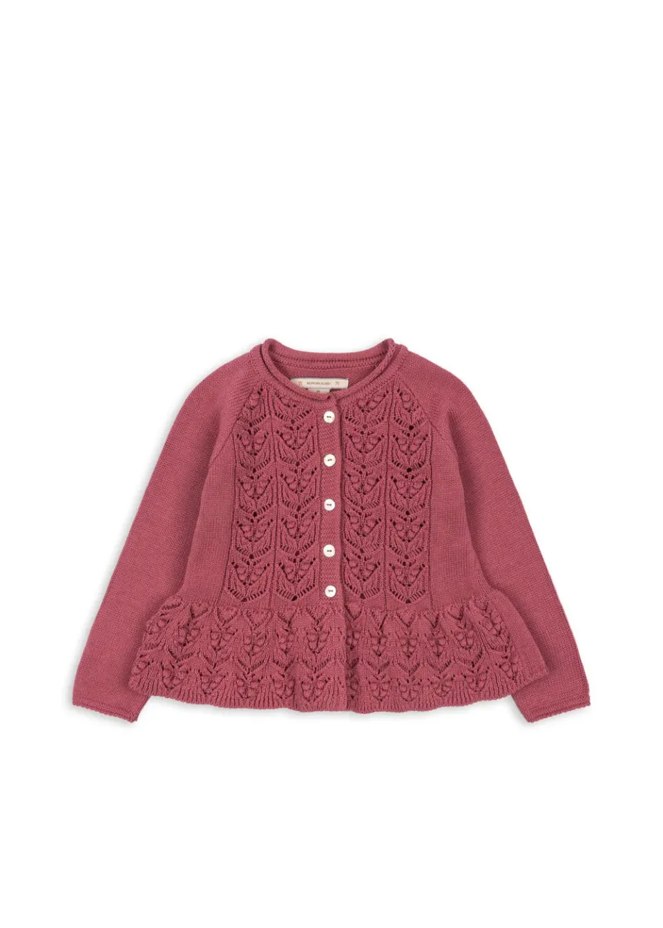 Konges Sløjd Cabby Cardigan vest deco rose biokatoen