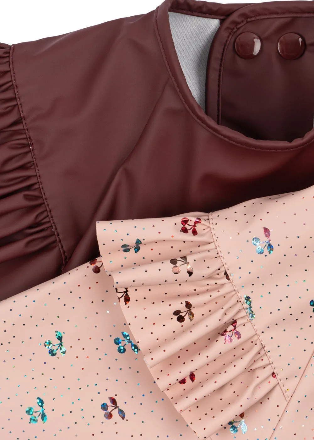 Konges Sløjd glitter slabbetjes cherry 2-pack mouwen
