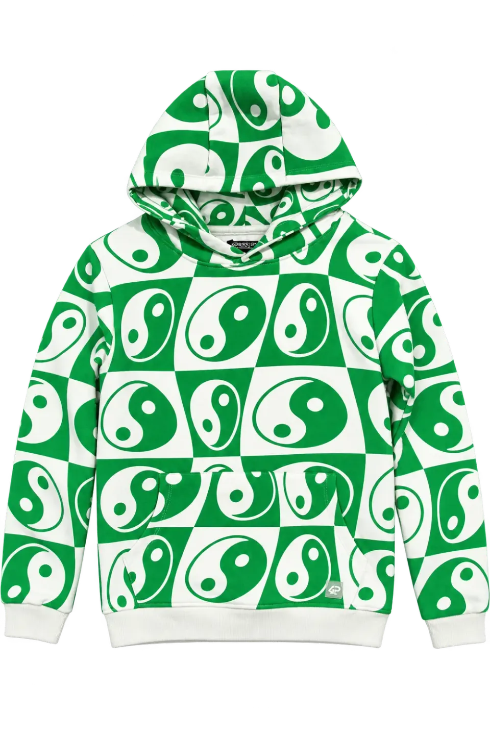 4President Lennon1 hoodie jongens groen allover