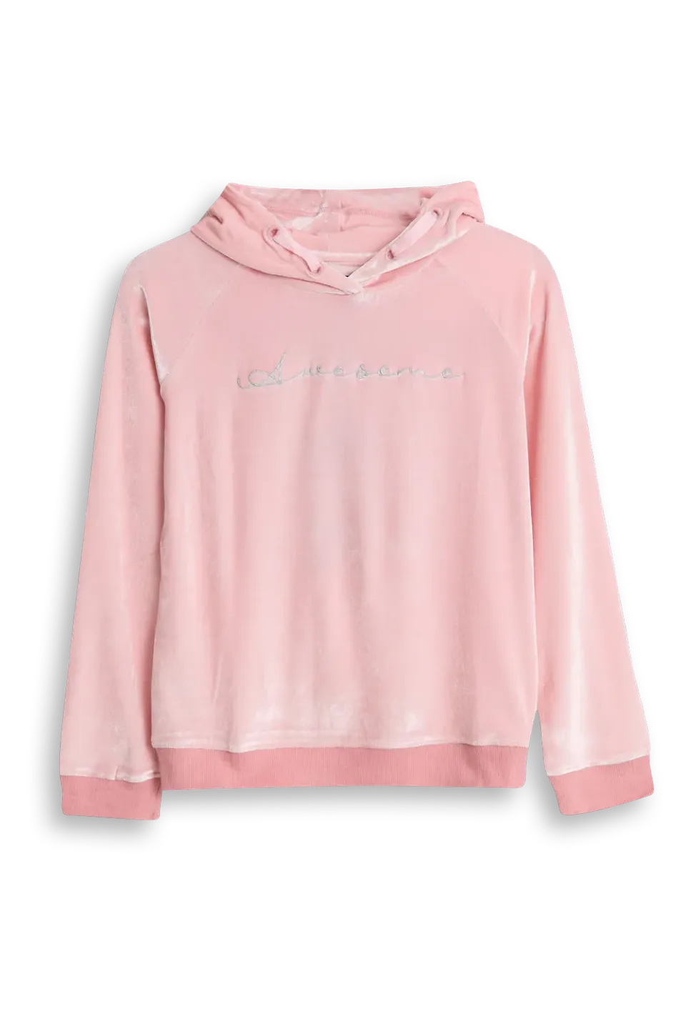 4PRESIDENT Arielle hoodie Dust Pink velvet