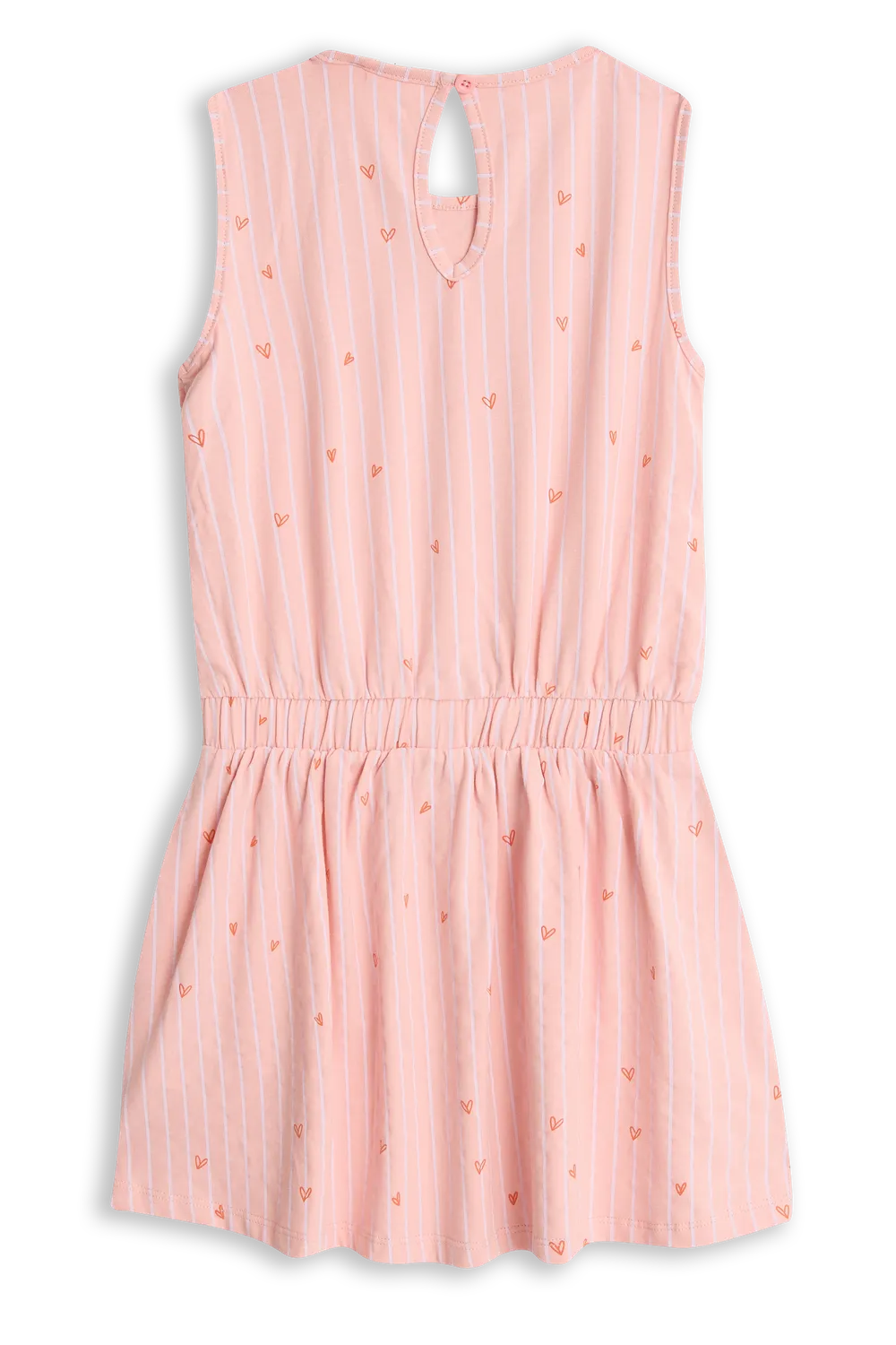 4PRESIDENT Bianca Powder Pink jurk meisjes gestreept