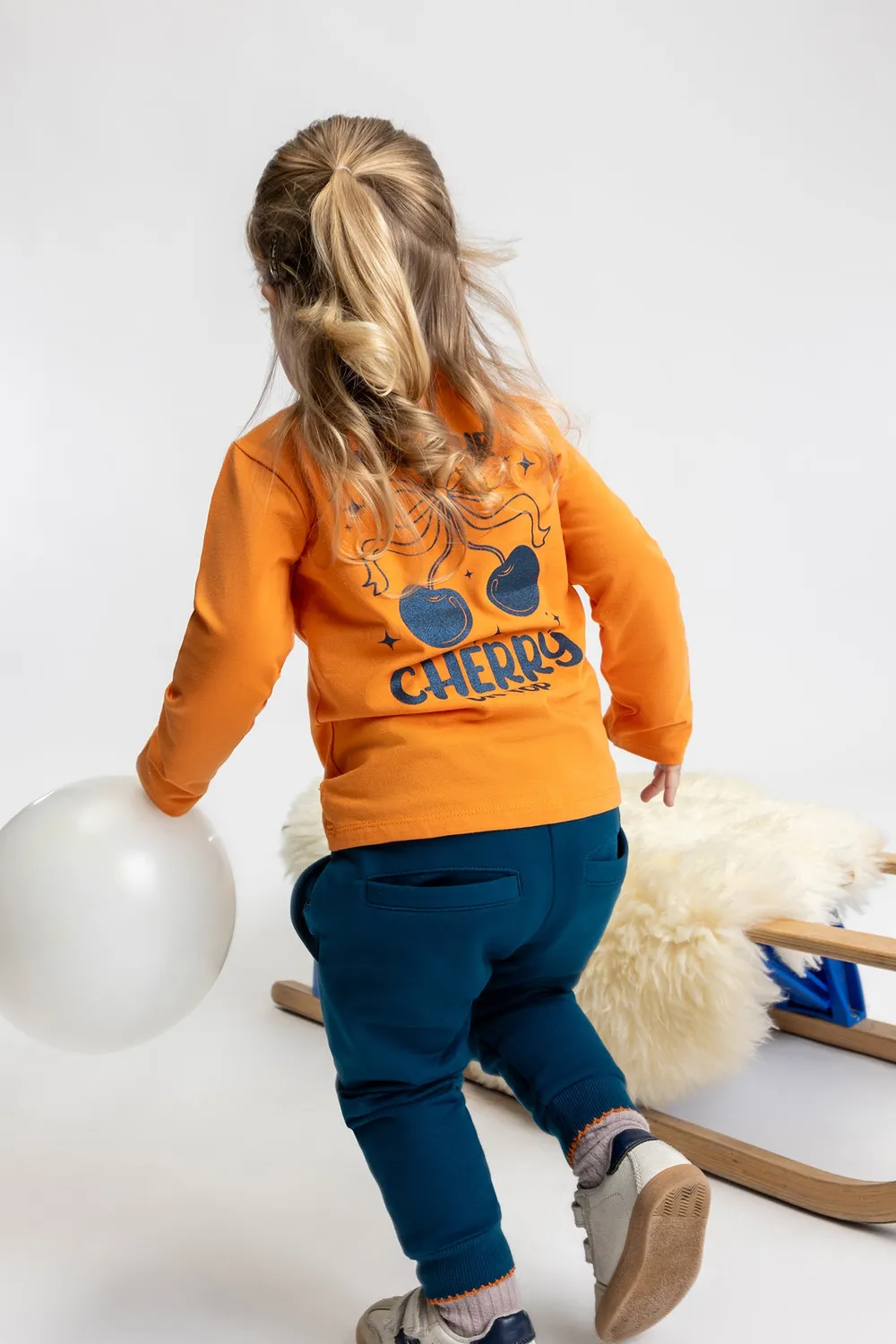4President Elsa joggingbroek meisjes blauw katoen