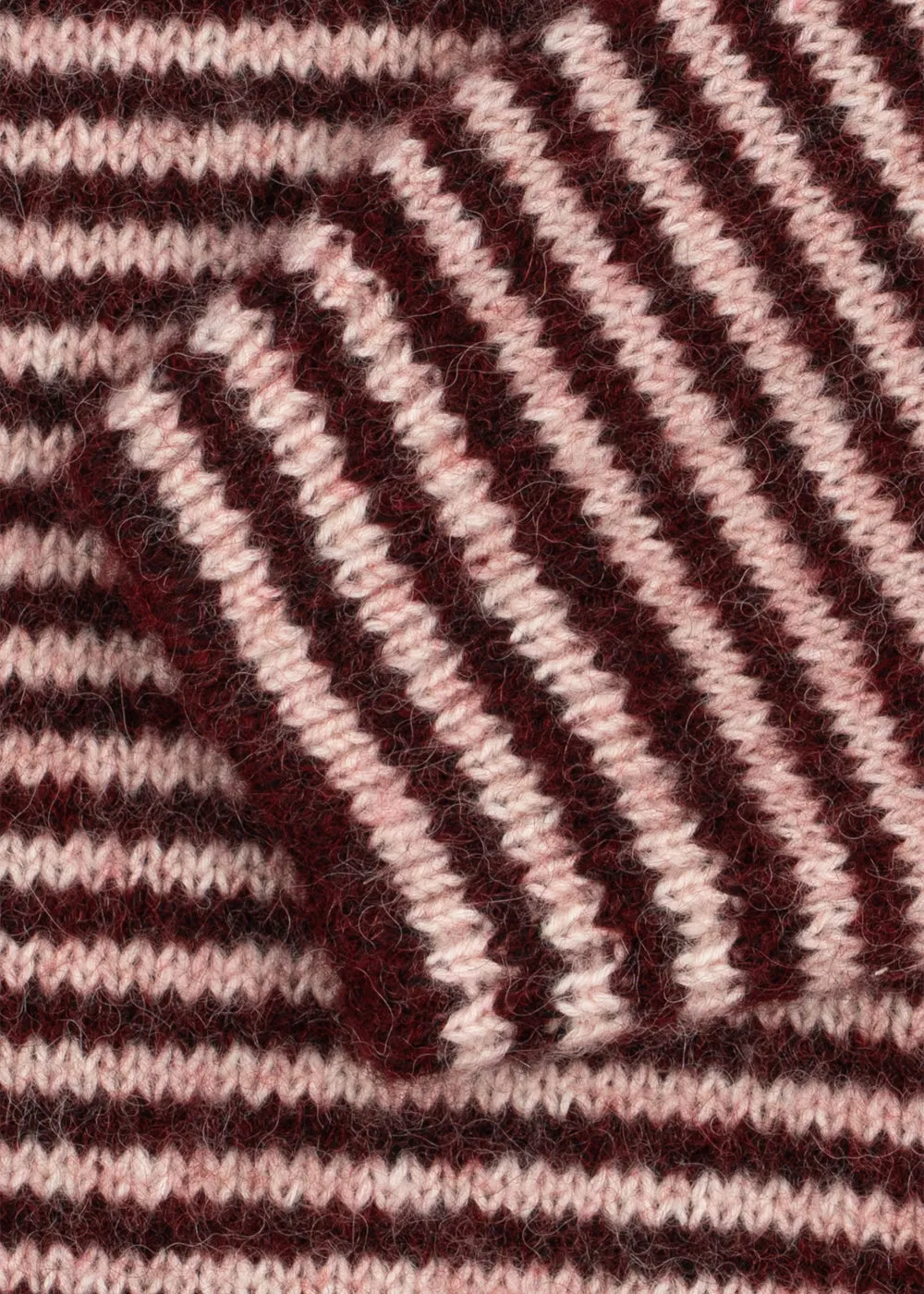 Konges Sløjd Pipo polo trui mahogany stripe lamswol