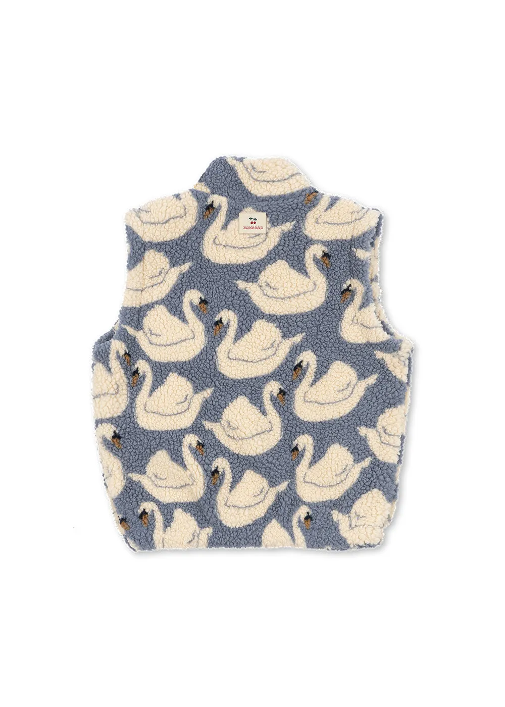 Konges Sløjd Jody teddy bodywarmer swan