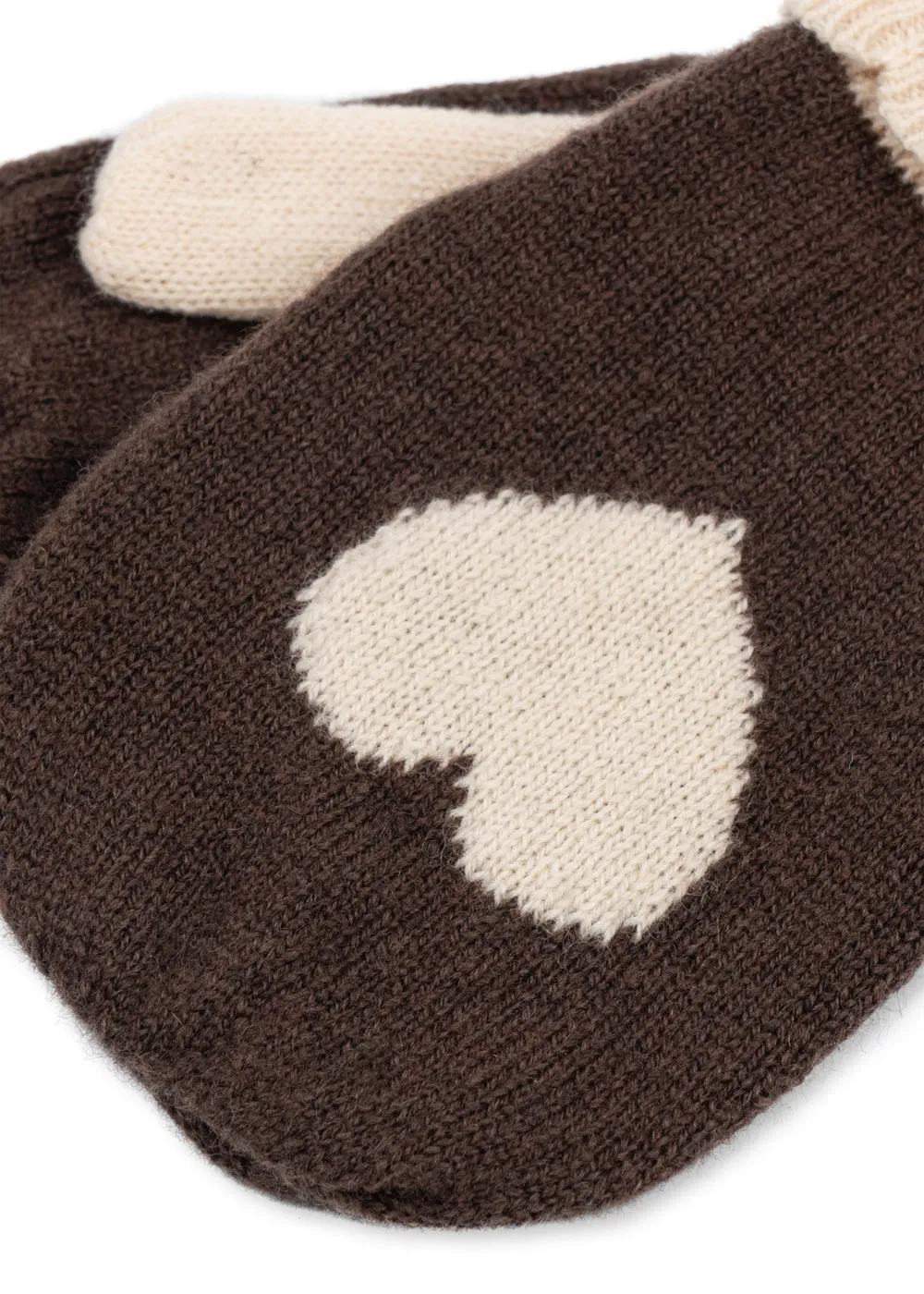 Konges Sløjd Collette wanten chocolate brown wol