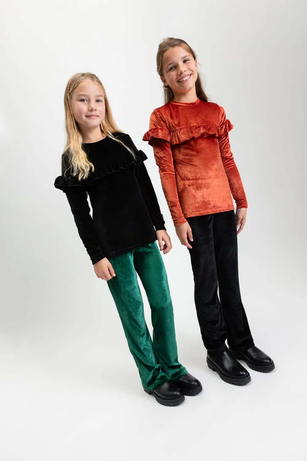 4PRESIDENT Avery broek Dark Green velvet