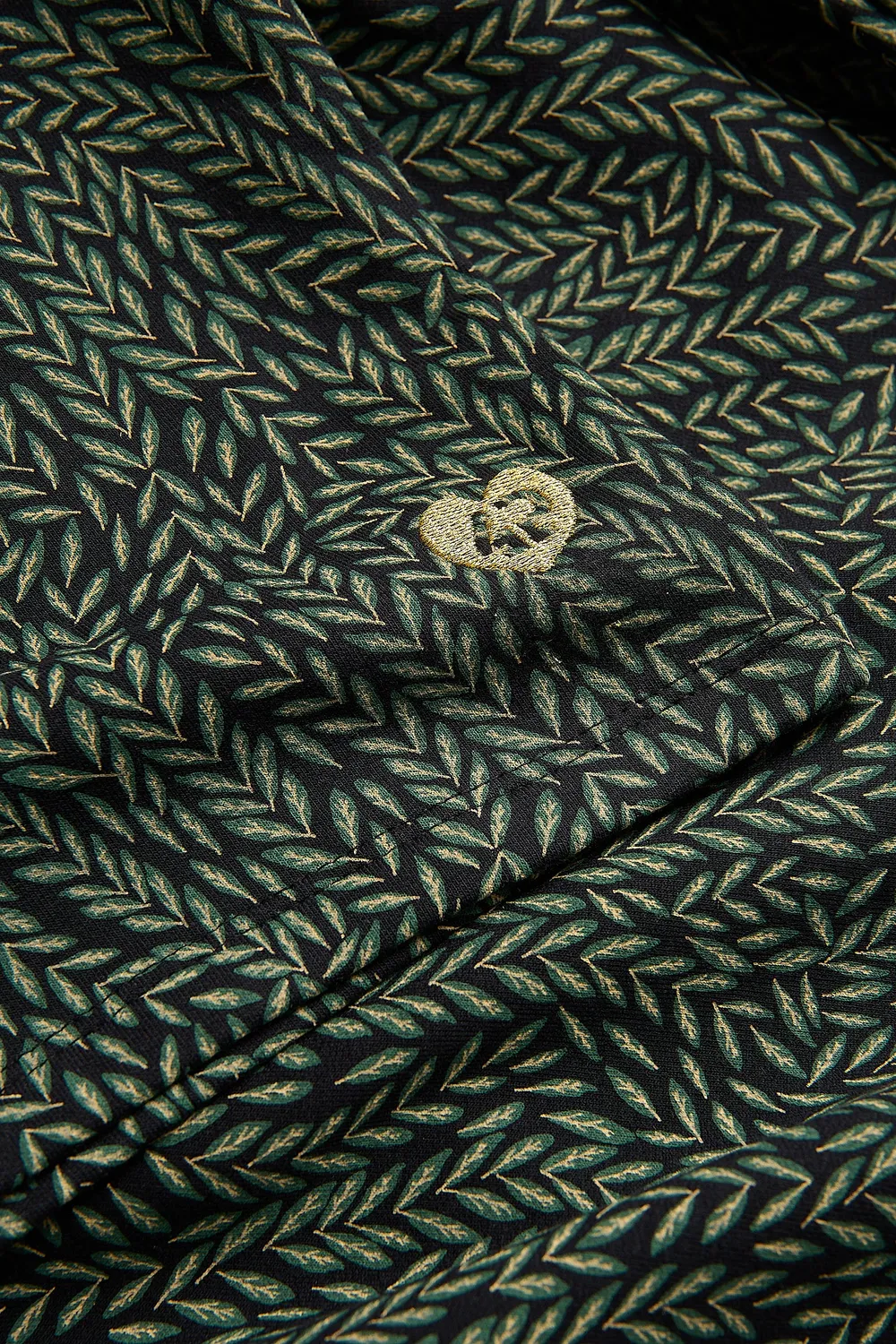 4President Anna Black sweater meisjes bladerenprint