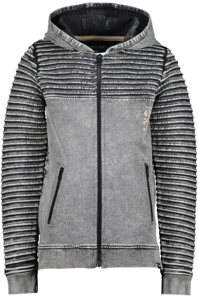 4PRESIDENT Maarten Hoodie Black acid wash