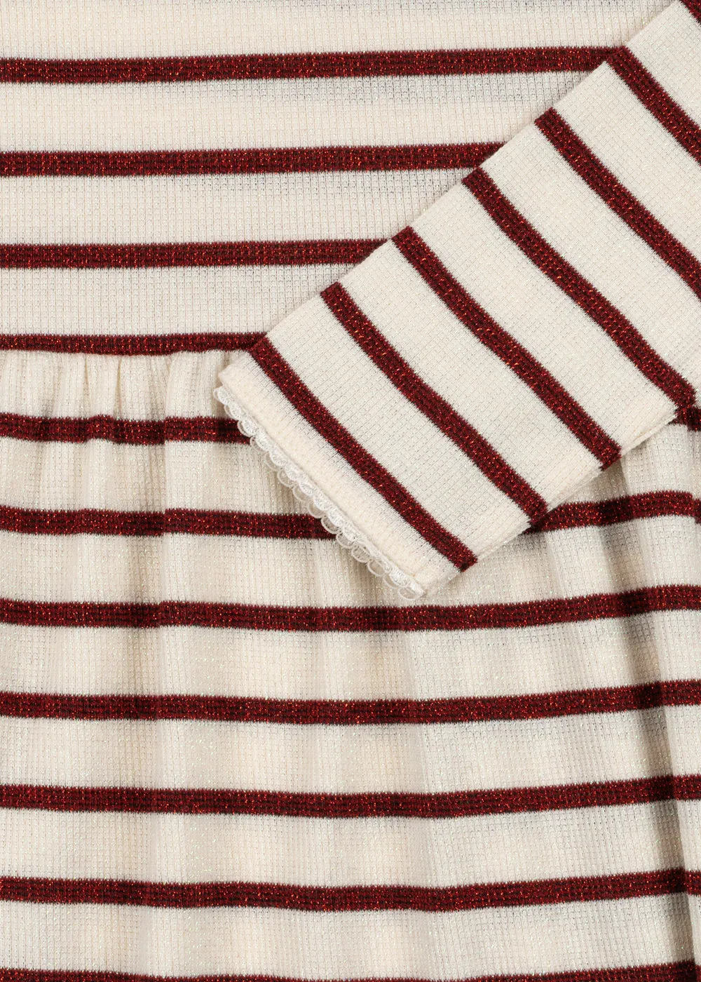 Konges Sløjd Roli jurk creamy stripe glitter