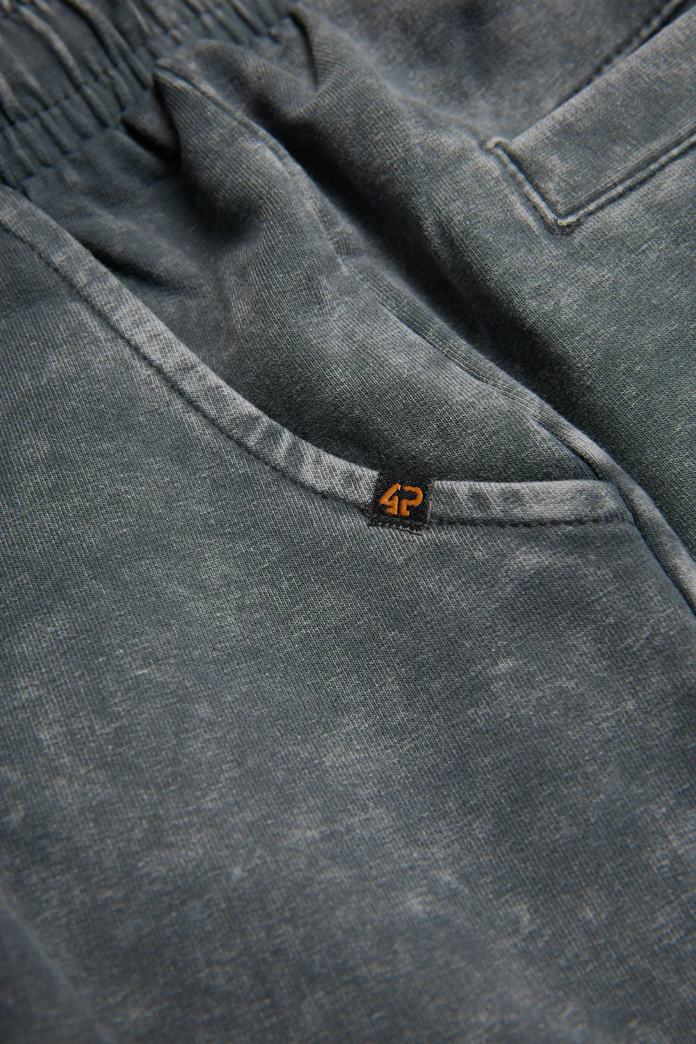 4President Orion short zwart acid wash