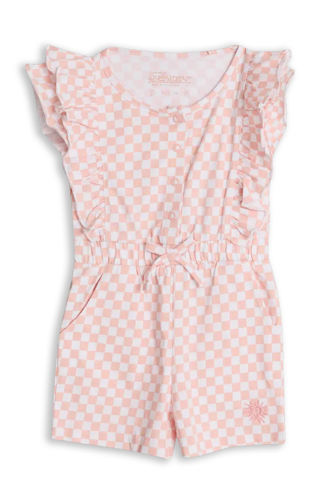 4PRESIDENT Danielle playsuit poederroze katoen