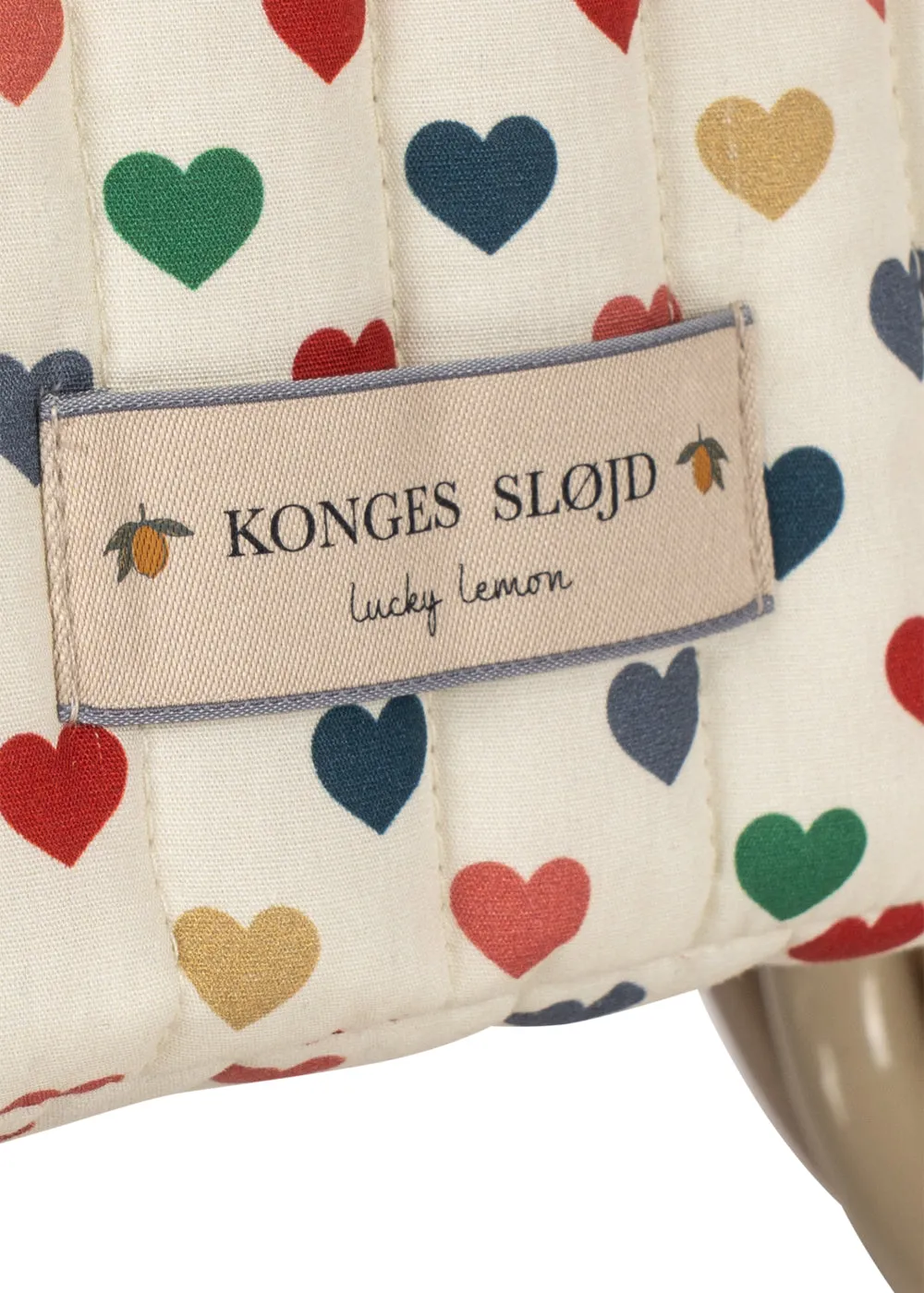 Konges Sløjd Trolley kindertrolley coeur coloré met hartjes