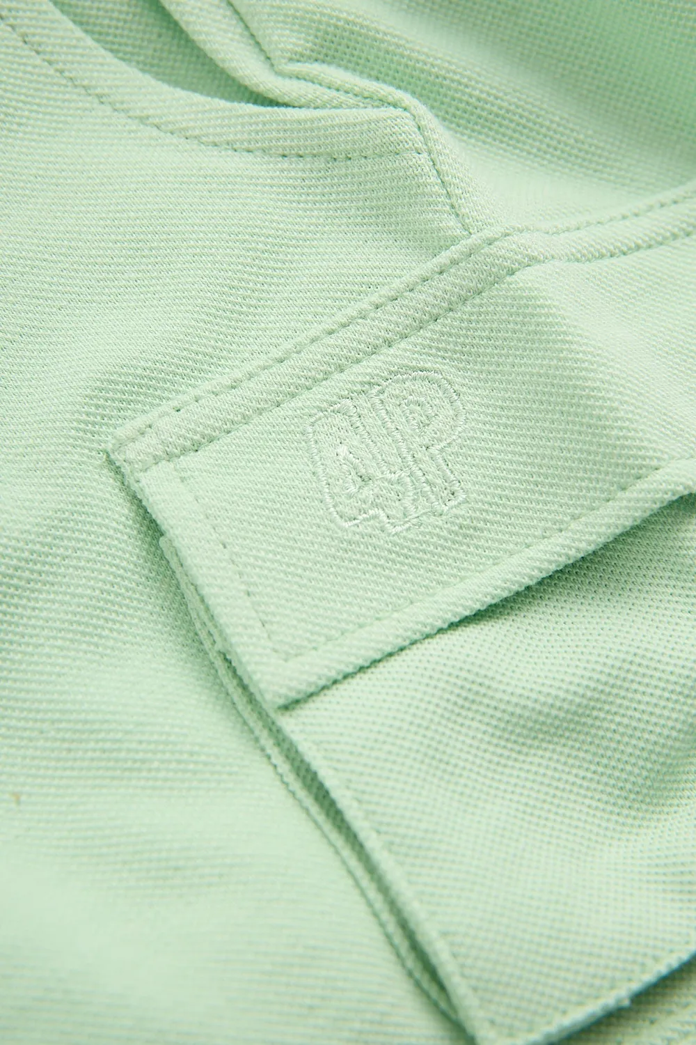 4President Dirk Pastel Green short mint katoen