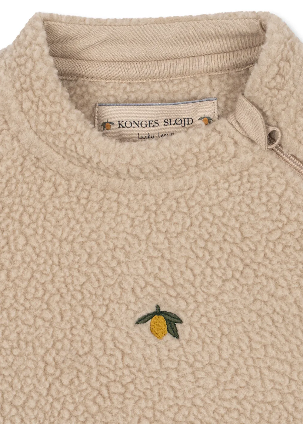 Konges Sløjd Safa rompertje oxford tan teddyfleece