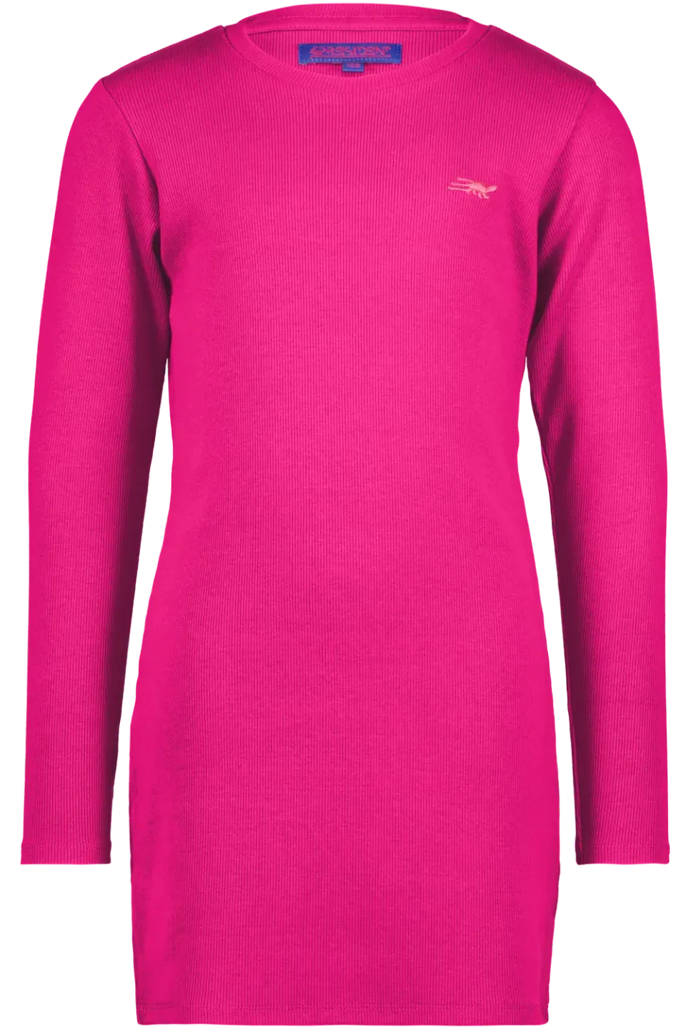 4President Marion jurk fuchsia red meisjes ribstof
