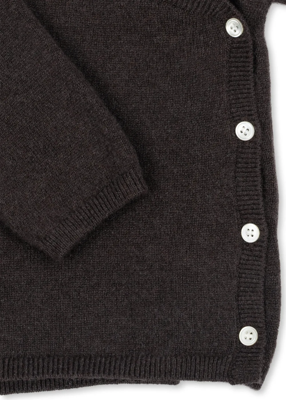 Konges Sløjd Dio cashmere babyset chocolate brown 2-delig