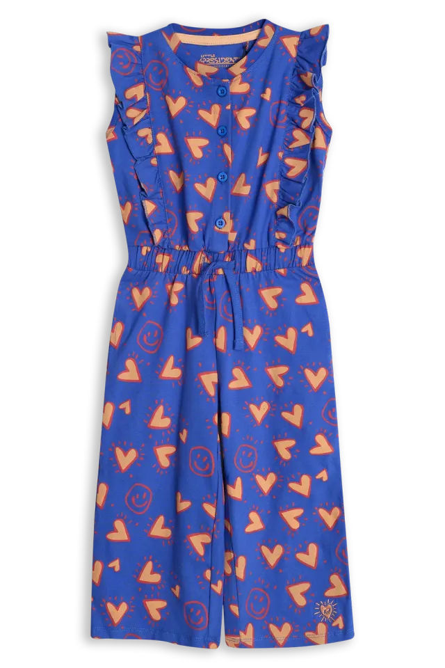 4President Candice Dazzling Blue jumpsuit hartjesprint