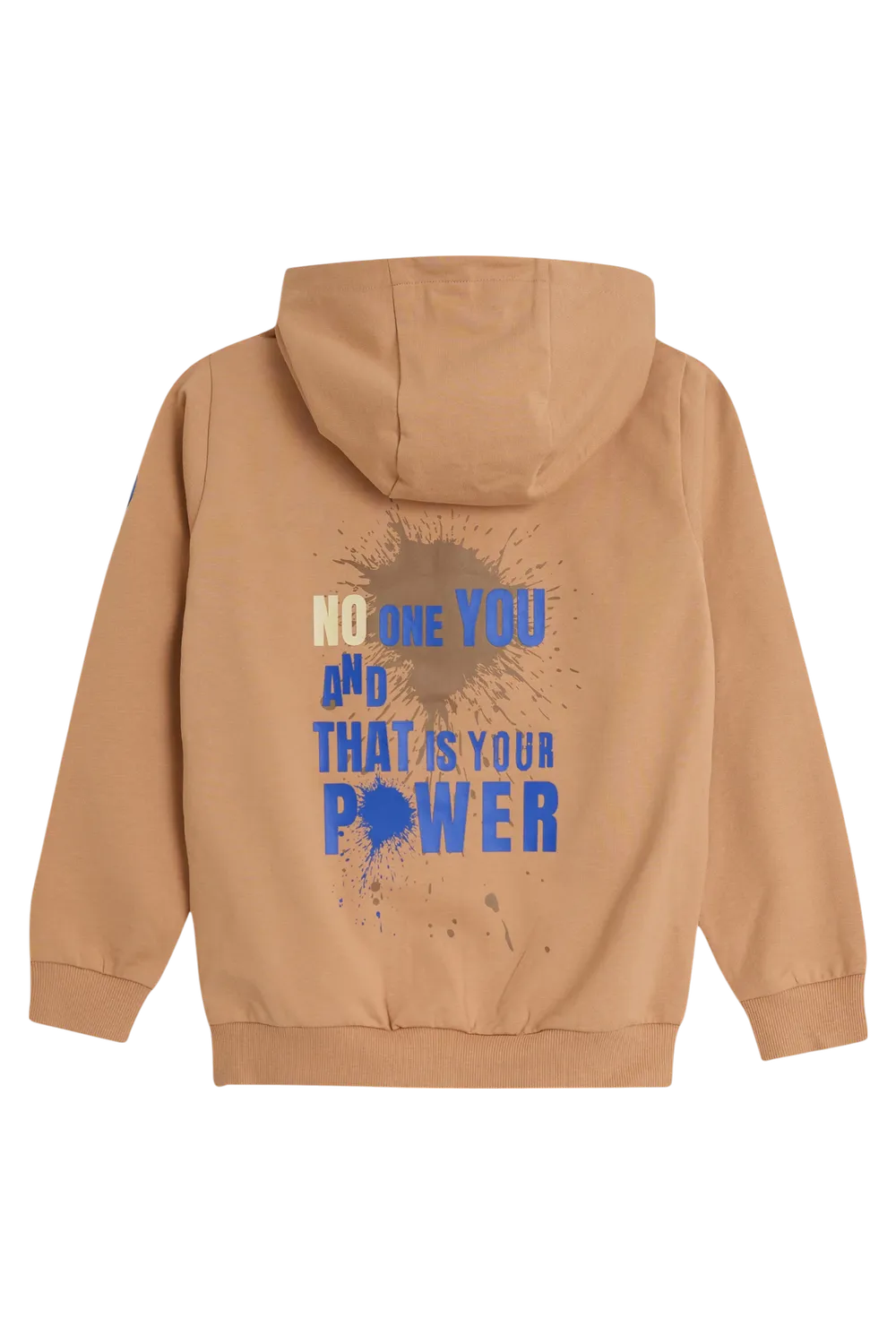 4PRESIDENT Porter hoodie brown katoen met rits