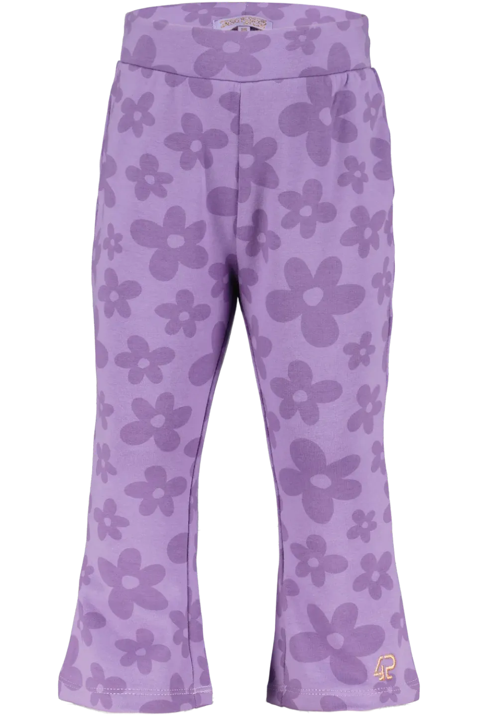 4PRESIDENT Klara Purple Haze flared broek bloemen