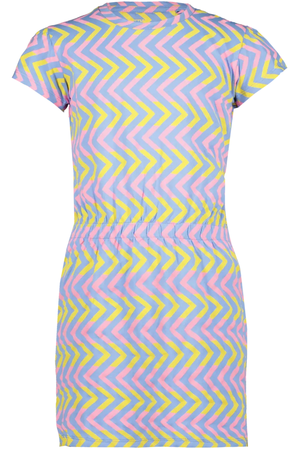 4PRESIDENT Laney jurk korte mouw zigzag meisjes