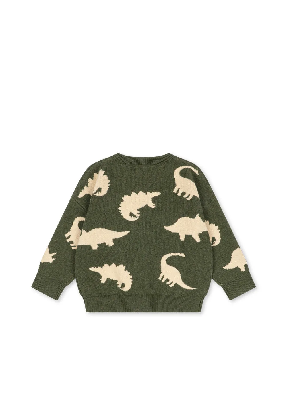 Konges Sløjd Lapis wollen blouse dino vert katoen-wol