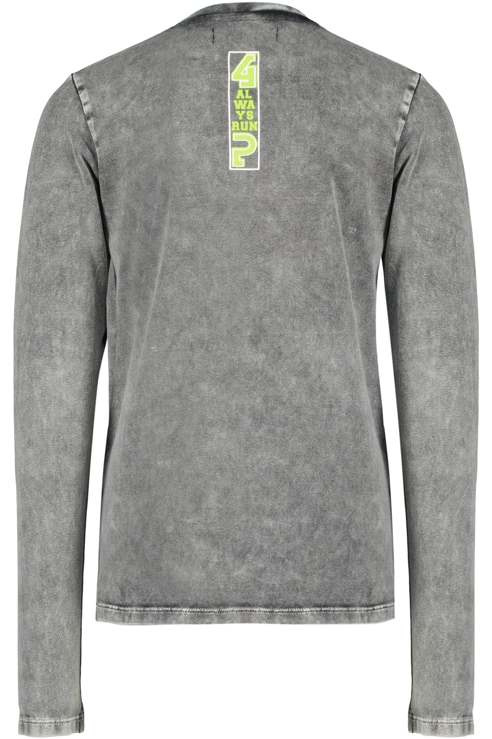4PRESIDENT Maas longsleeve zwart acid wash