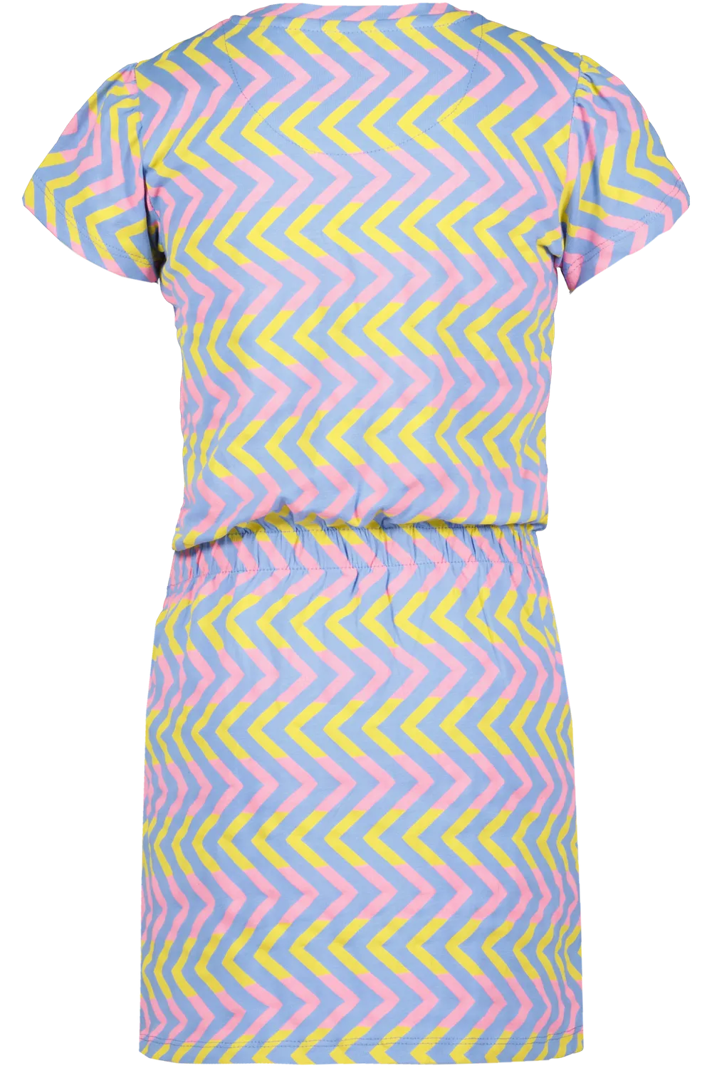 4PRESIDENT Laney jurk korte mouw zigzag meisjes
