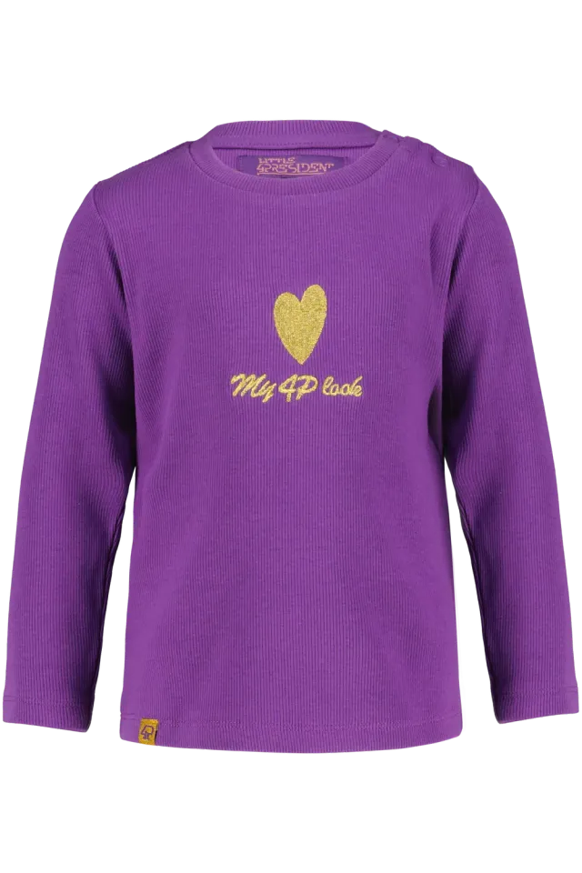 4PRESIDENT Rivka longsleeve shirt meisjes paars