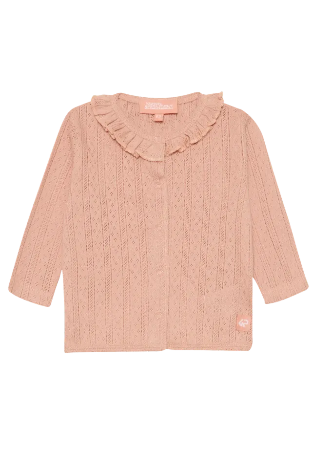4President Zita Vest baby meisjes roze pointelle