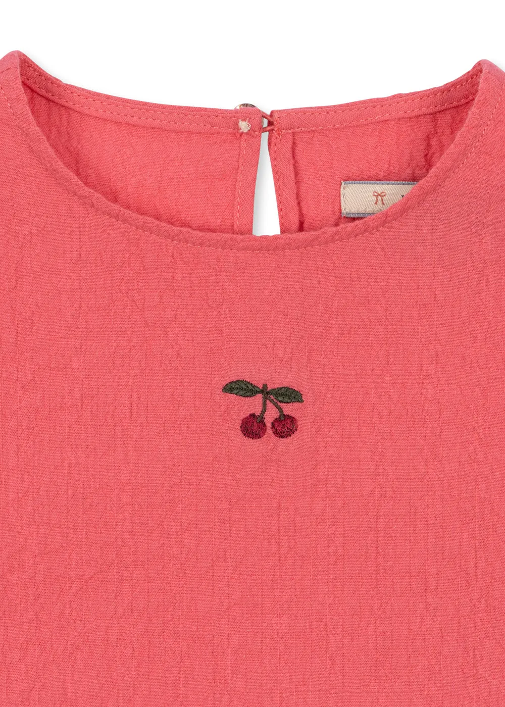 Konges Sløjd Ava jurk sun kissed coral seersucker