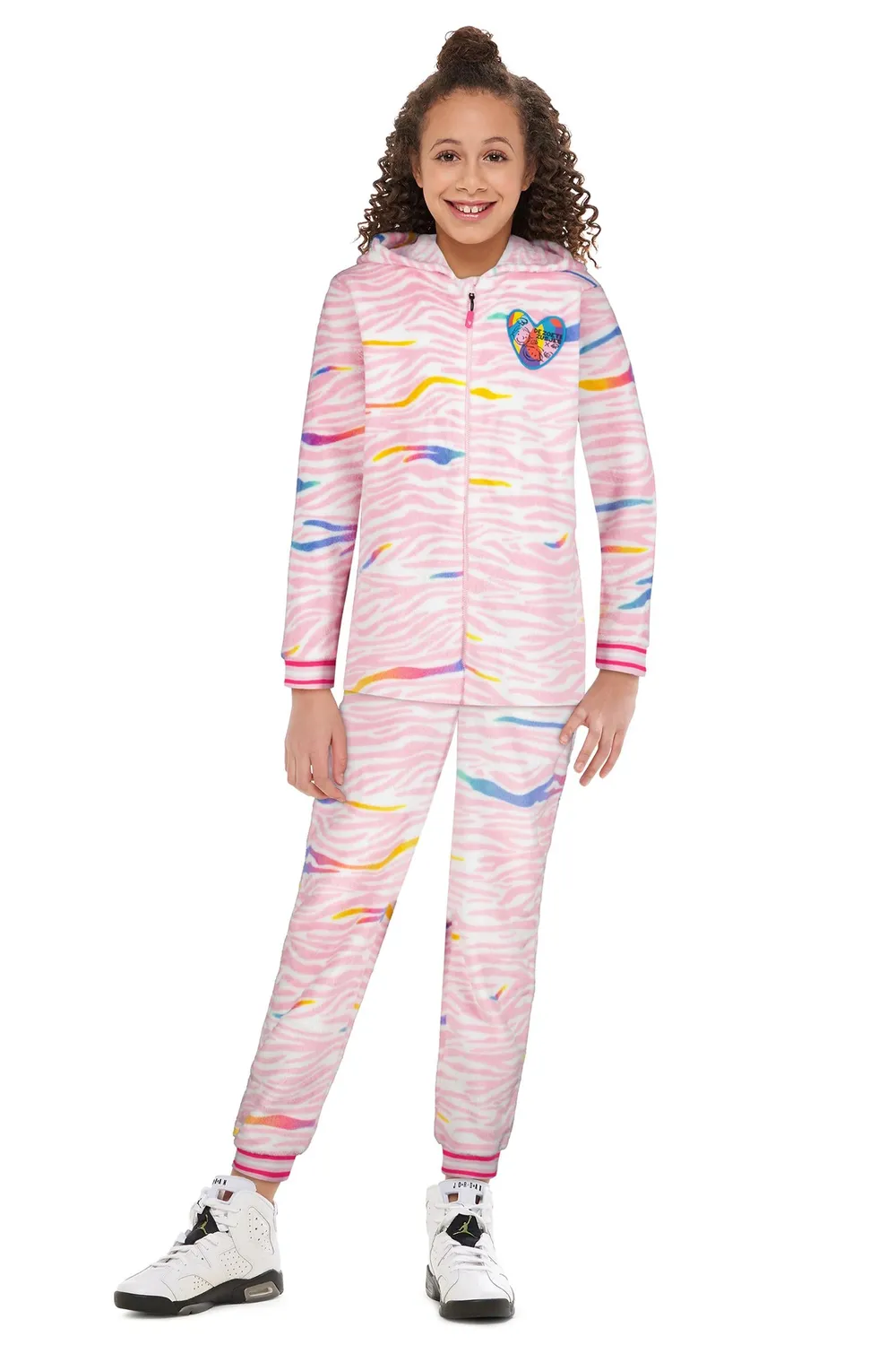 4President Jet Zebra meisjes onesie met rits