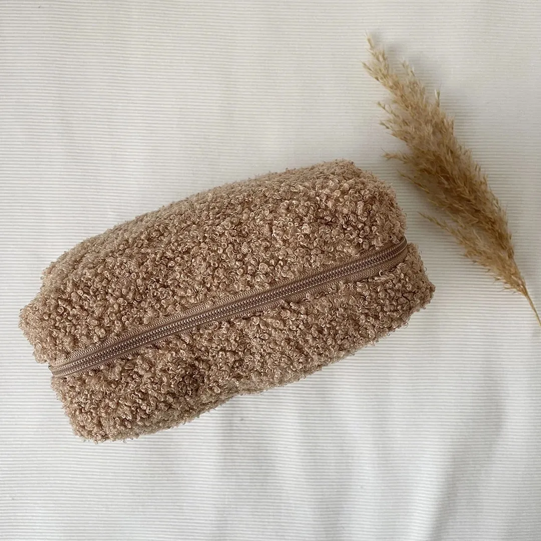 SODA FASHION Etui Boucle toilettas Biscuit zacht