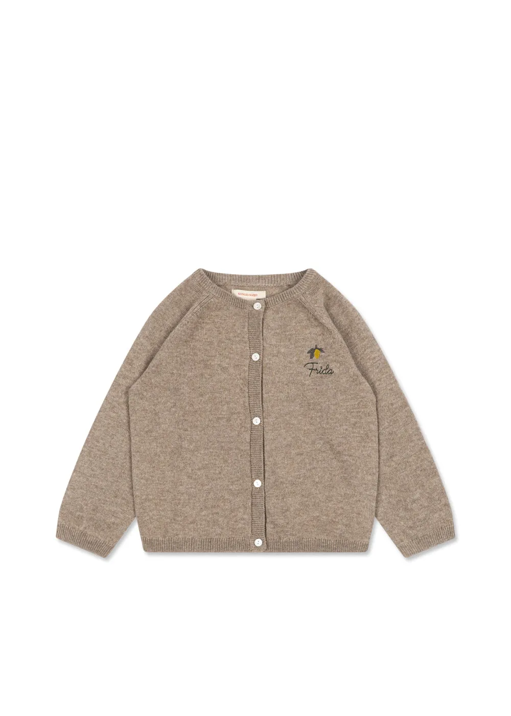 Konges Sløjd Mattou cardigan light brown wolvest