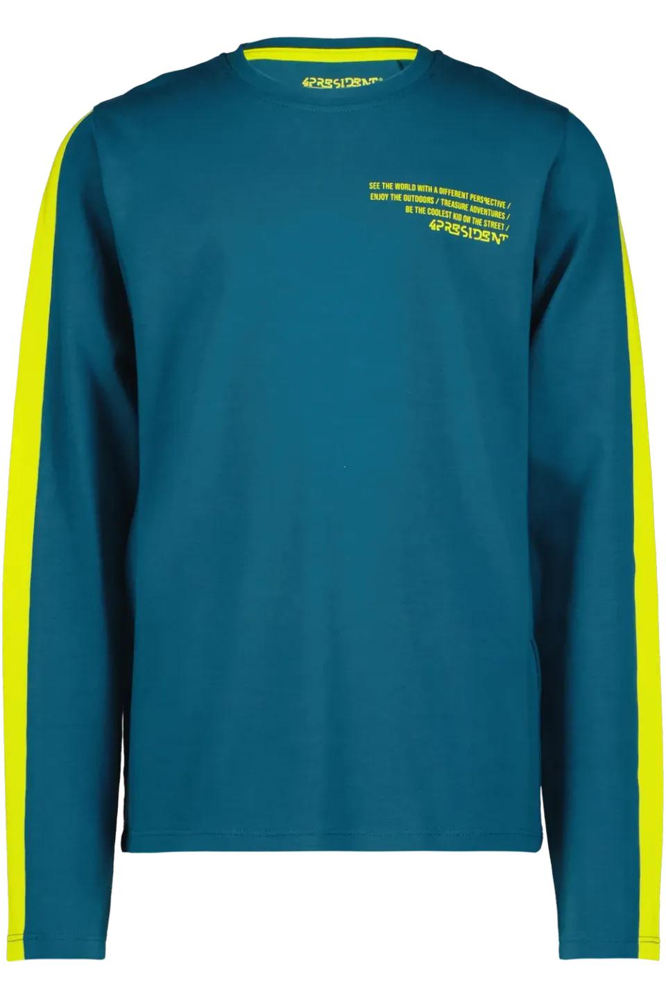 4President Isaak Blue Coral longsleeve jongens print