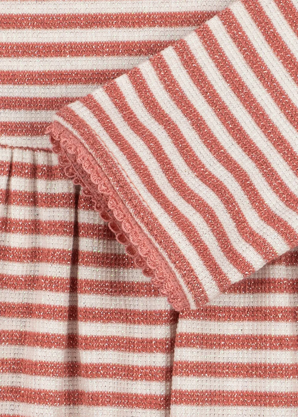 Konges Sløjd Roli streepjurk rose cream stripe