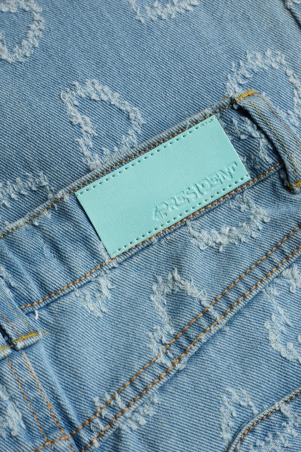 4President Betsy denim short blauw meisjes zomer